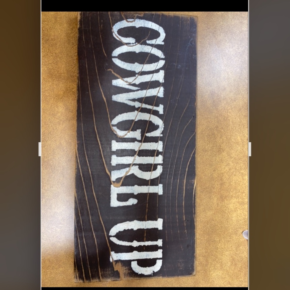 “Cowgirl Up” Wooden Wall Decor 🤠
